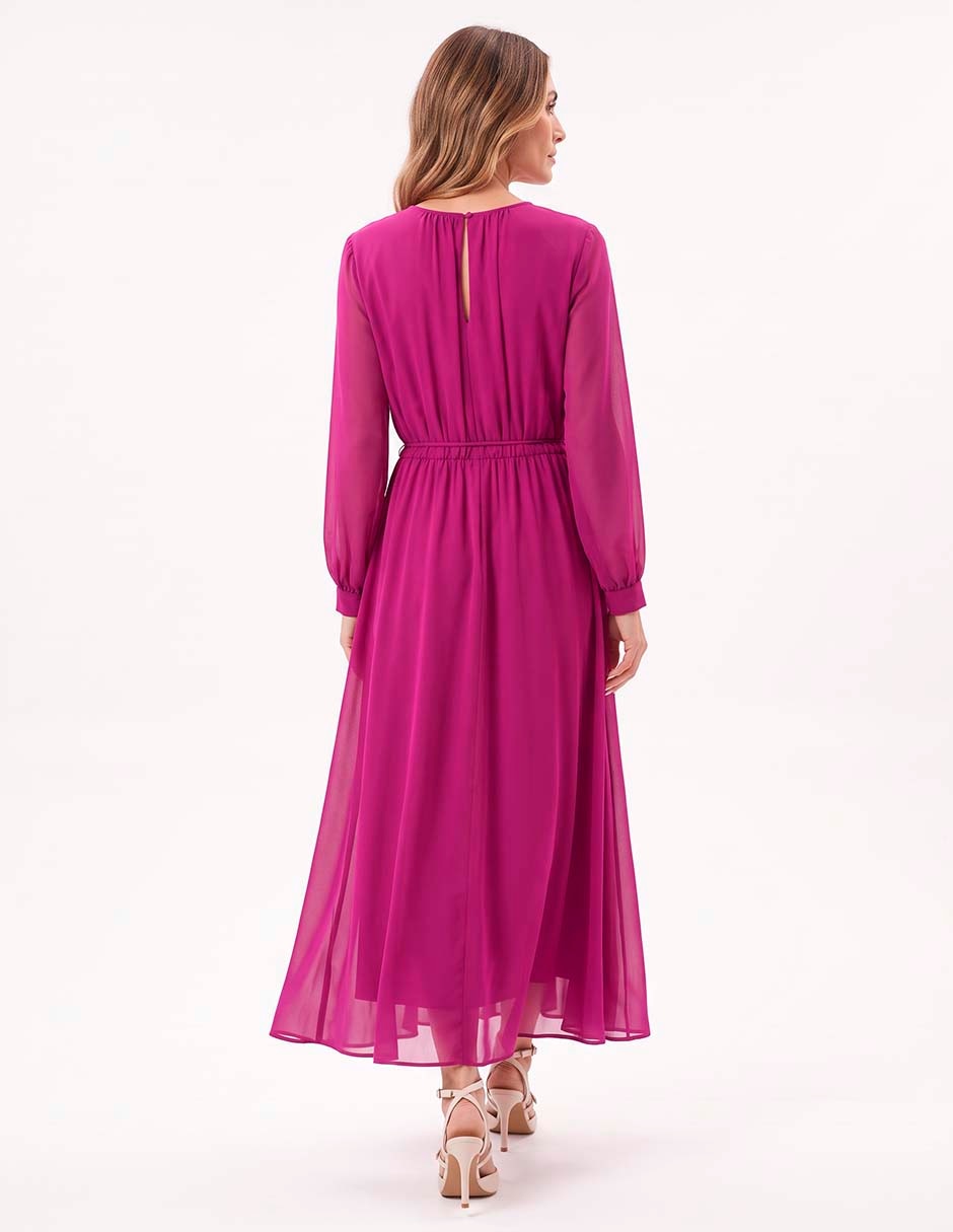 Vestido largo de fiesta karen oliver para mujer 4