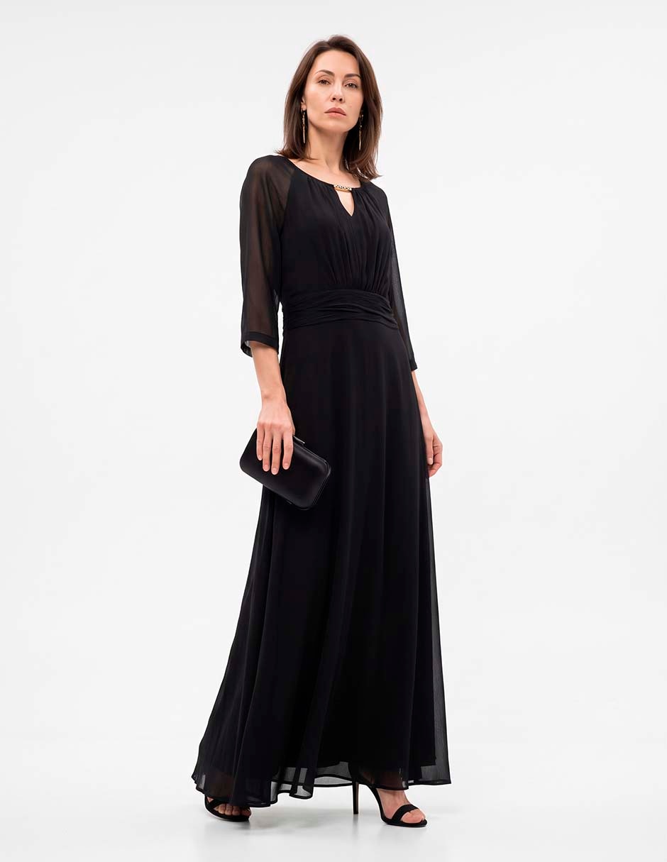 Vestido maxi de fiesta karen oliver para mujer Vestido maxi de fiesta karen oliver para mujer