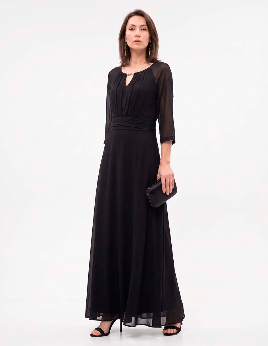 Vestido maxi de fiesta karen oliver para mujer 3