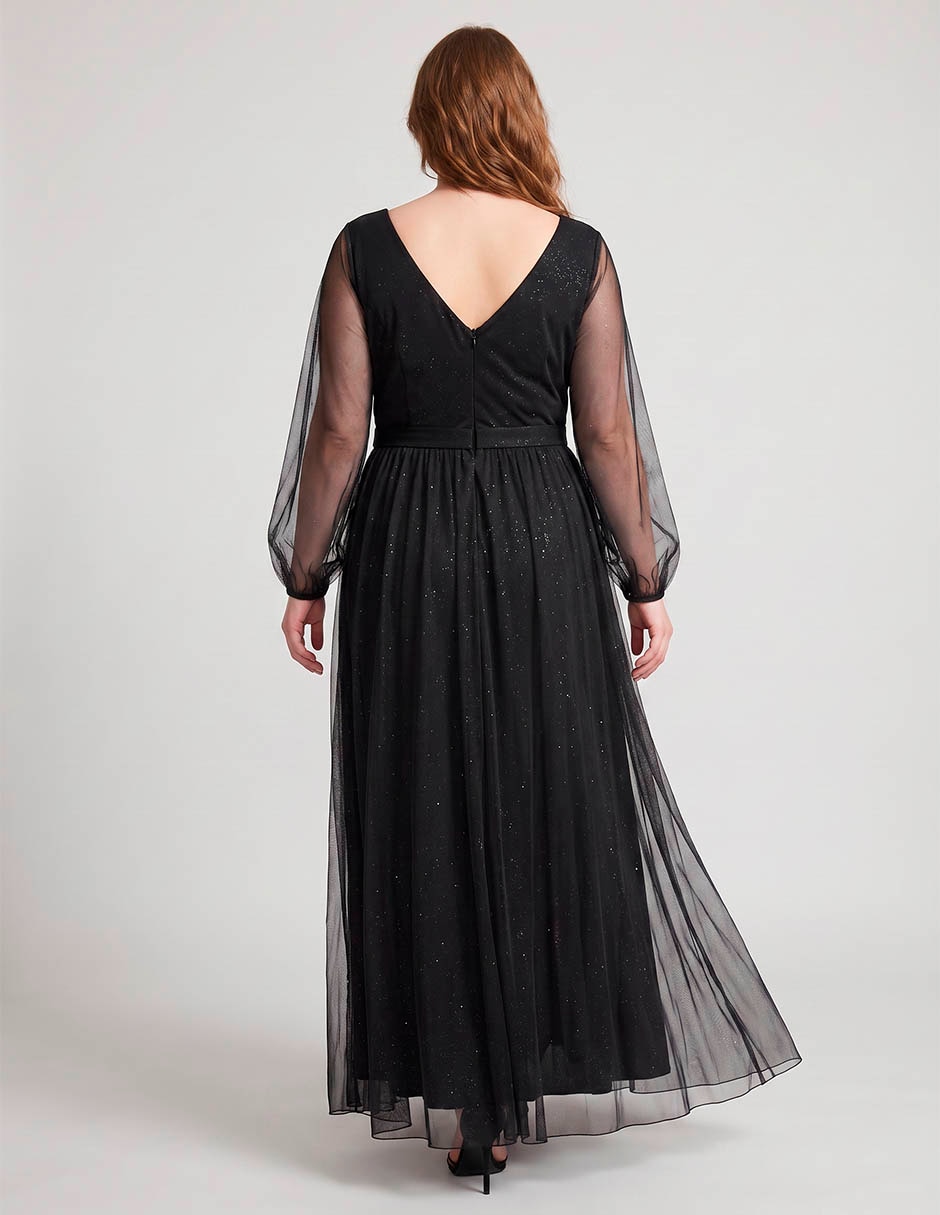 Vestido largo de fiesta The Pattern escote V