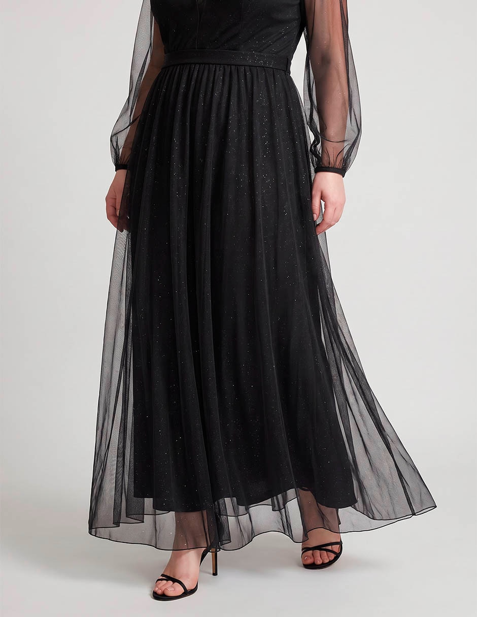 Vestido largo de fiesta The Pattern escote V