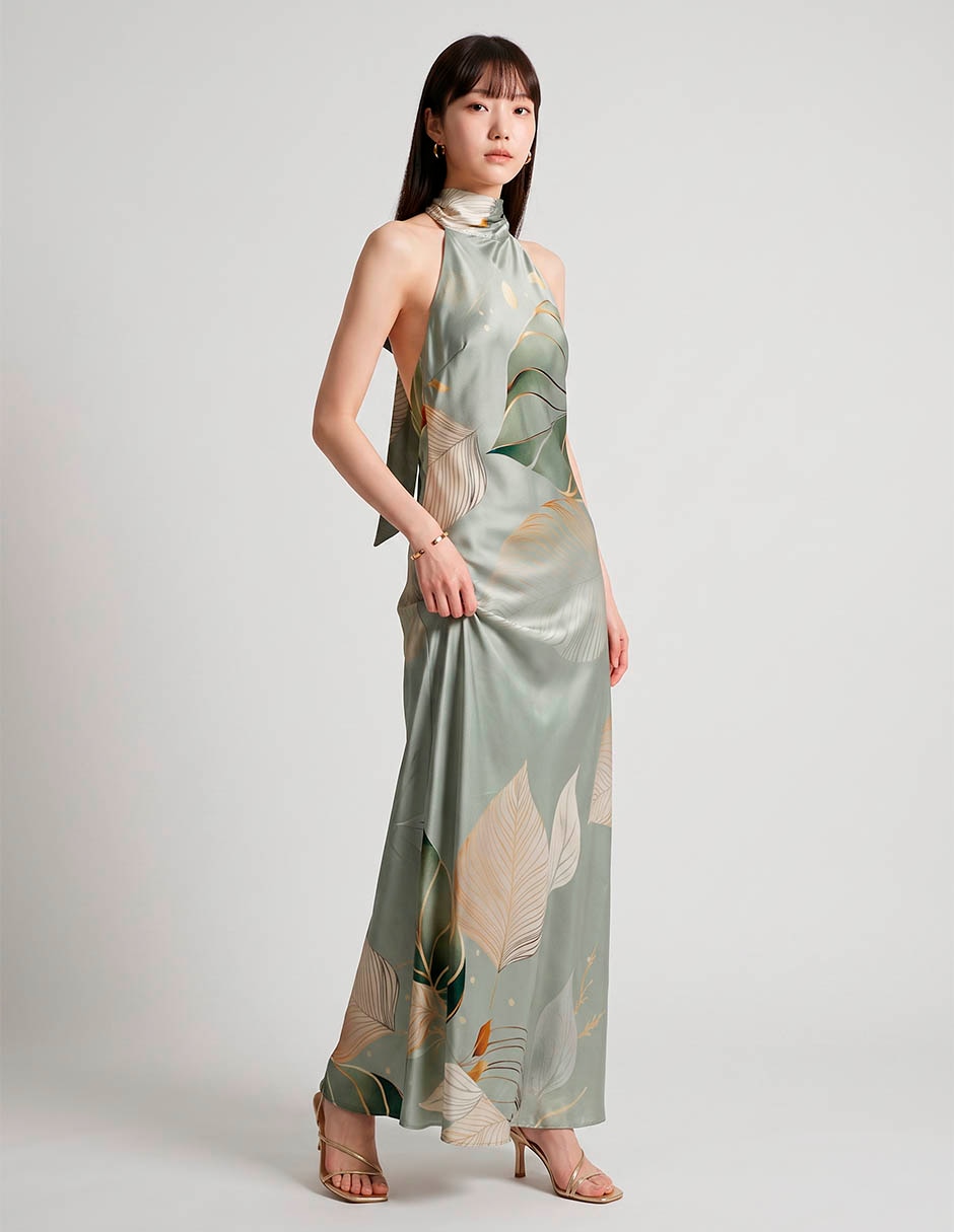 Vestido maxi de fiesta rue para mujer