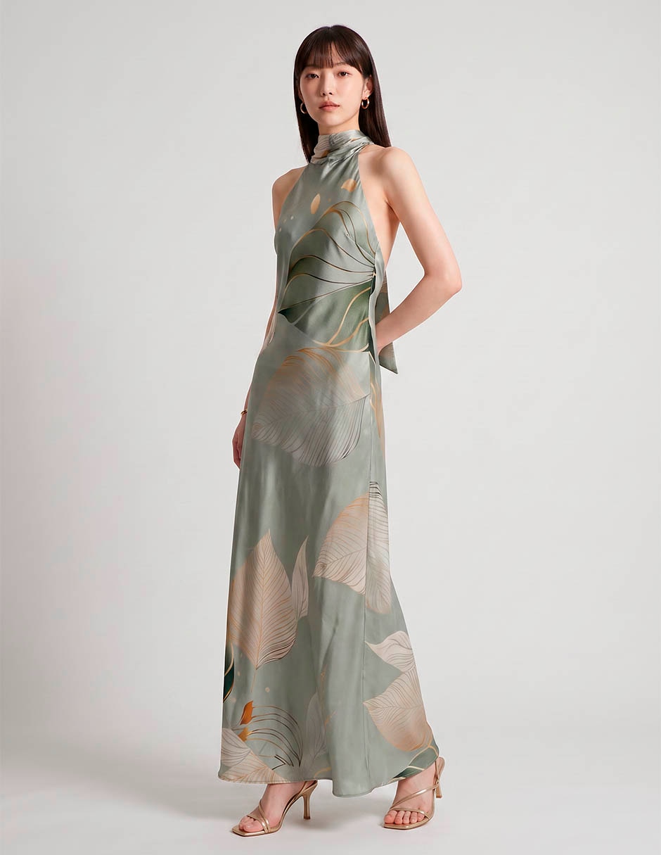 Vestido maxi de fiesta rue para mujer