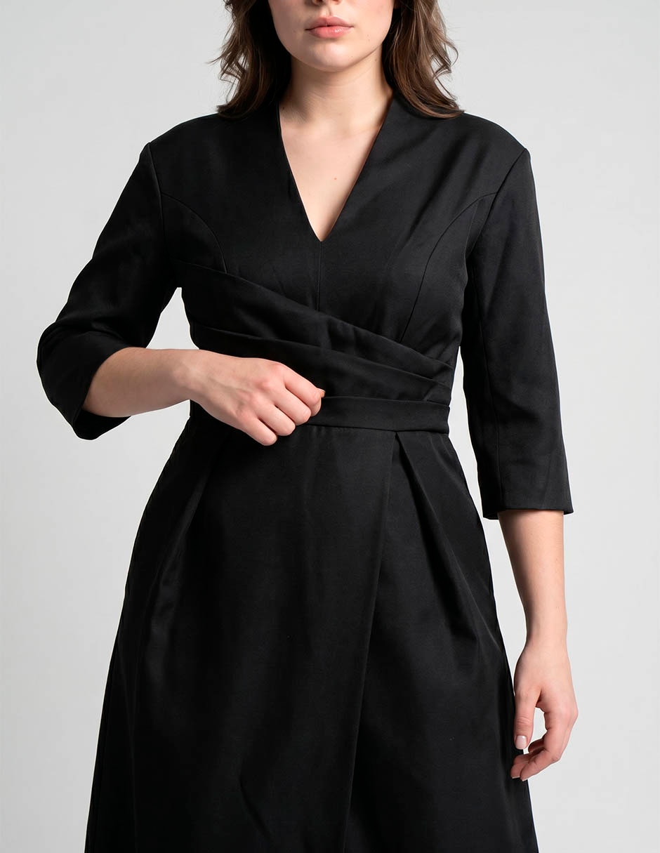 Vestido maxi de fiesta escote v 3