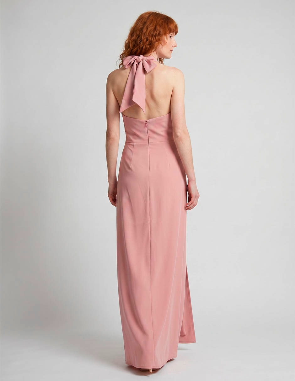 Vestido maxi de fiesta escote corazón 2