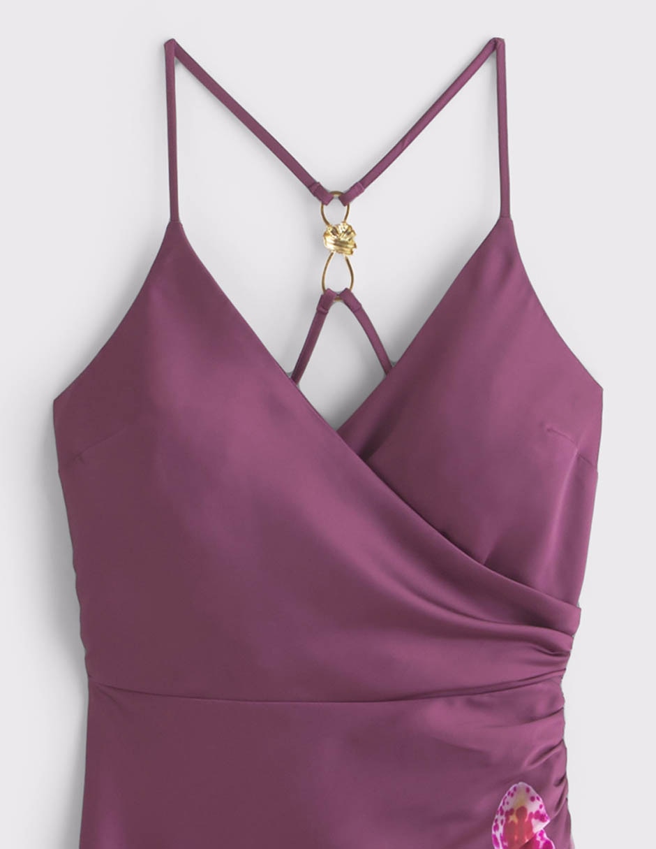 Vestido maxi de fiesta escote V 3