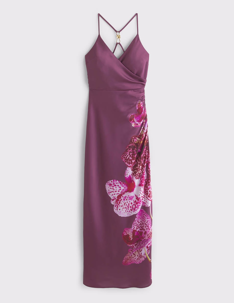 Vestido maxi de fiesta escote V Vestido maxi de fiesta escote V