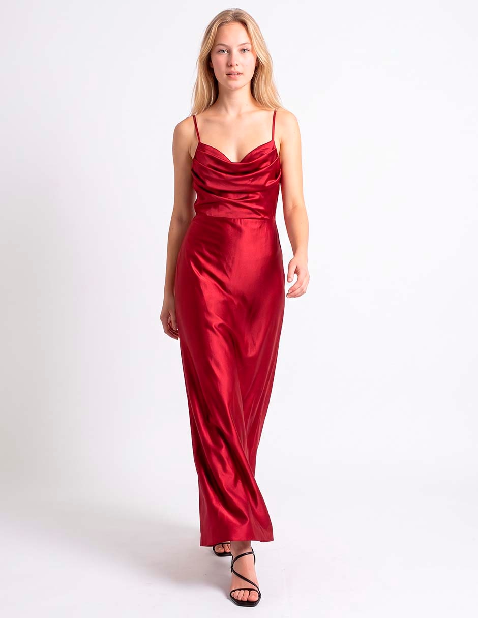 Vestido largo de fiesta escote corazón Vestido largo de fiesta escote corazón