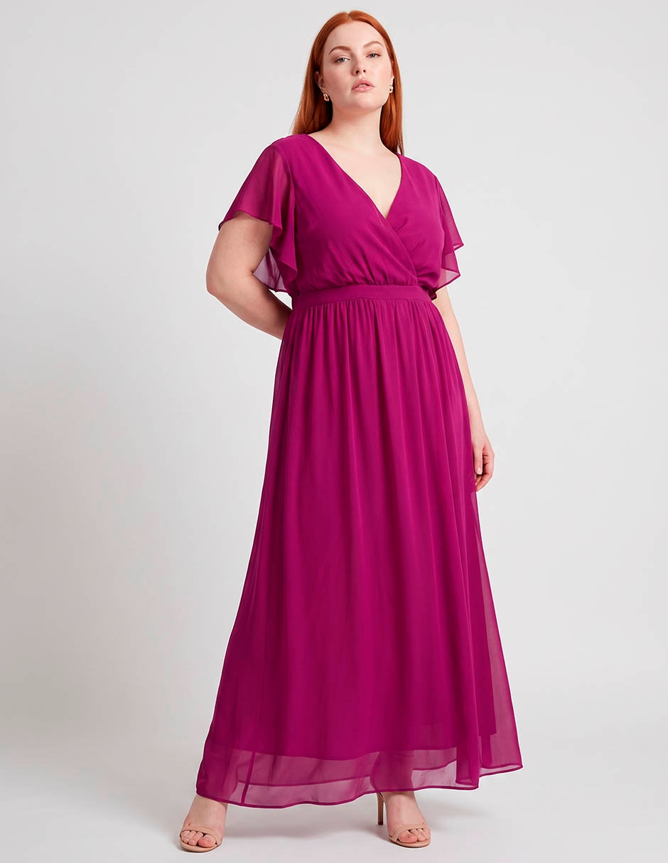 Vestido Maxi de Fiesta The Pattern escote V