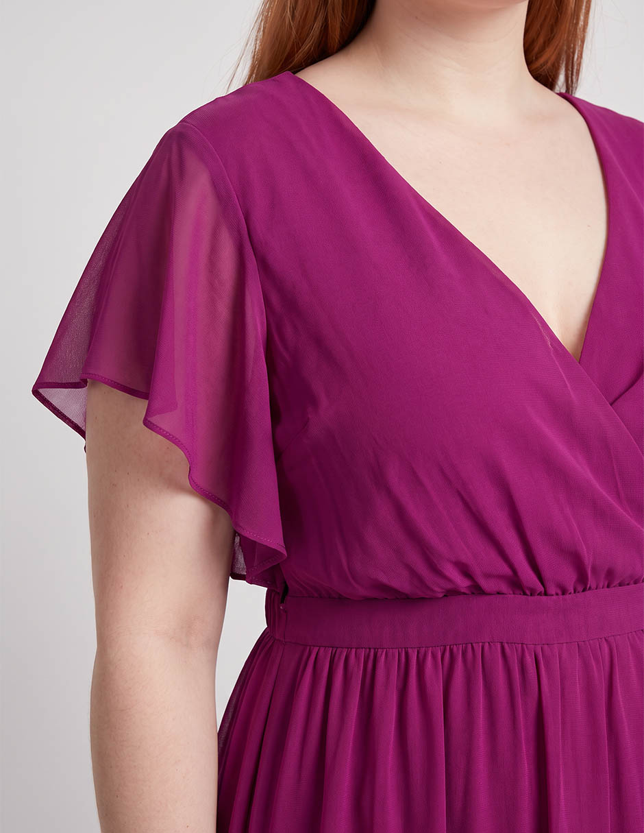 Vestido Maxi de Fiesta The Pattern escote V