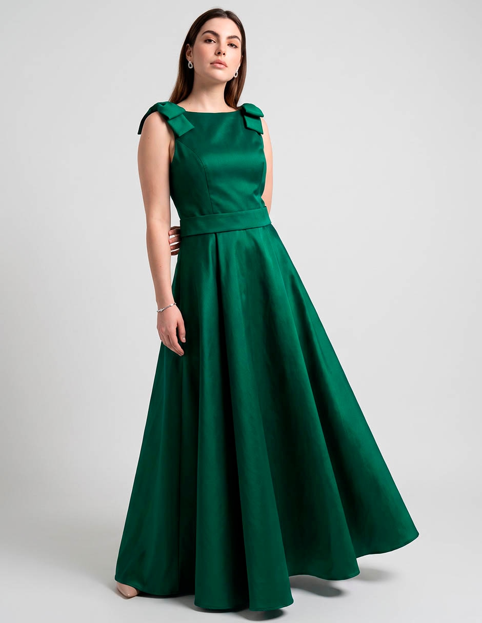 Vestido Maxi de Fiesta The Pattern Escote Cuadrado
