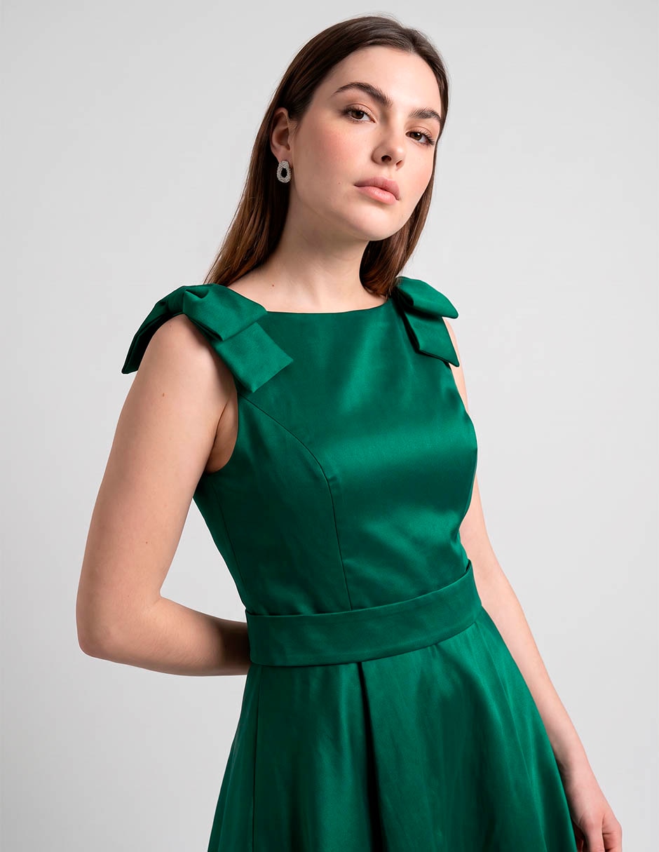 Vestido Maxi de Fiesta The Pattern Escote Cuadrado