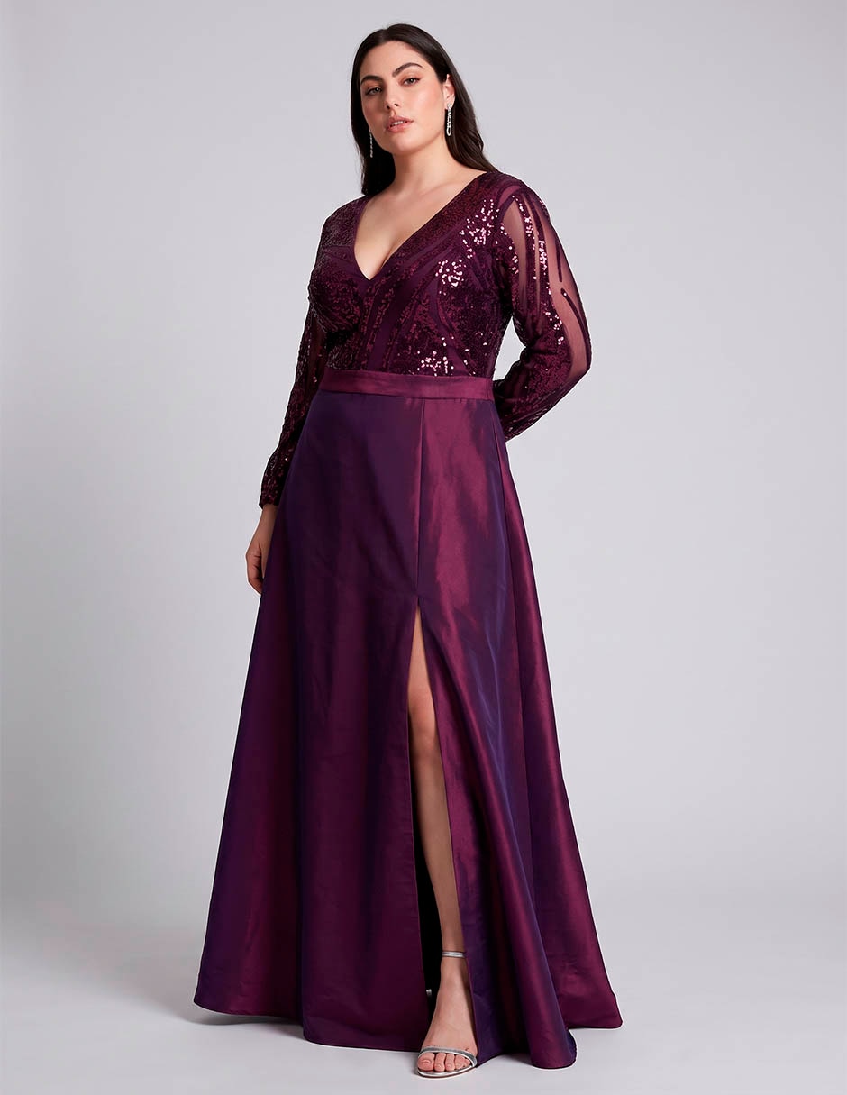 Vestido maxi de fiesta Ema Valdemossa Curvy para mujer