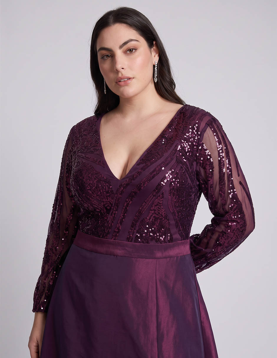 Vestido maxi de fiesta Ema Valdemossa Curvy para mujer