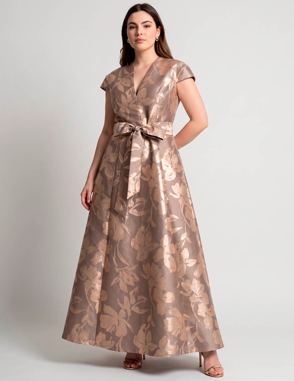 Vestido Maxi de Fiesta Ema Valdemossa Curvy escote V