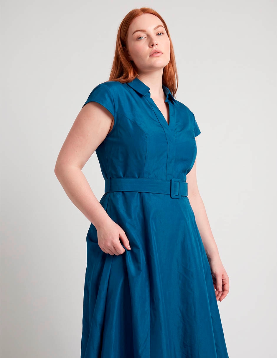 Vestido maxi de fiesta escote v 3