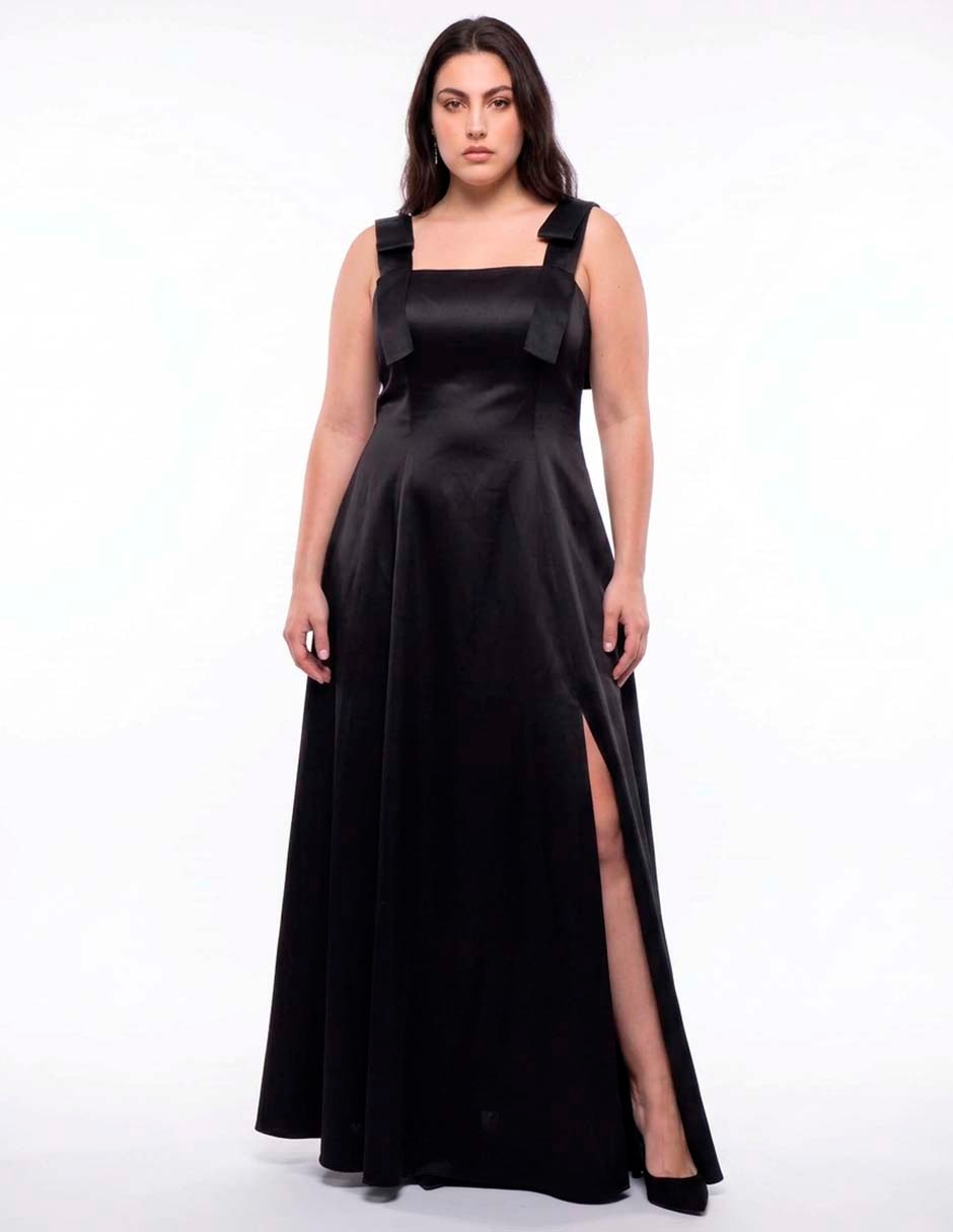 Vestido largo de fiesta escote cuadrado Vestido largo de fiesta escote cuadrado