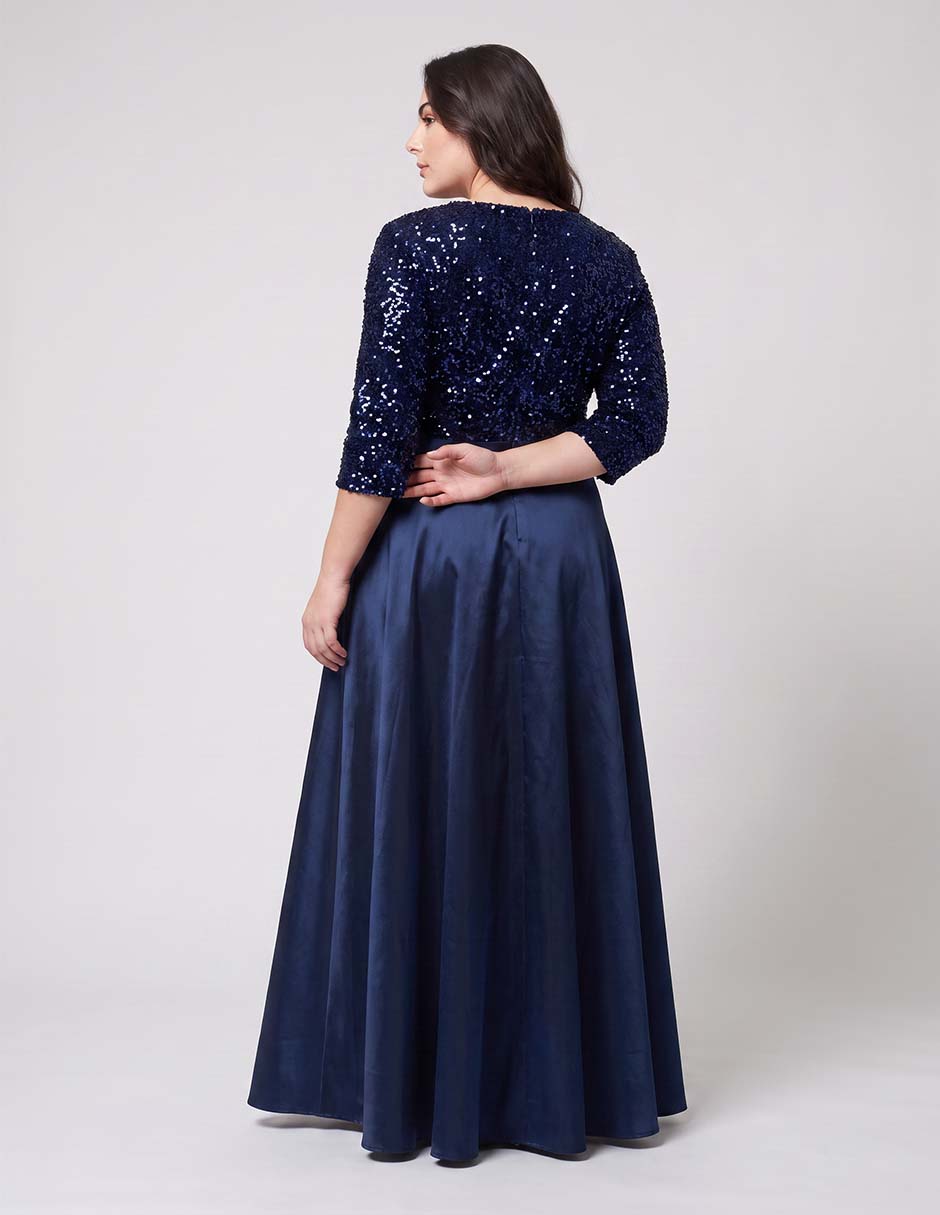 Vestido maxi de fiesta Ema Valdemossa escote V