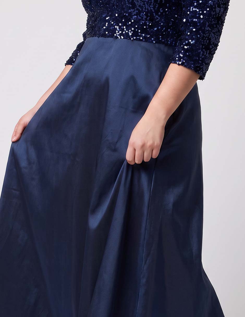 Vestido maxi de fiesta Ema Valdemossa escote V