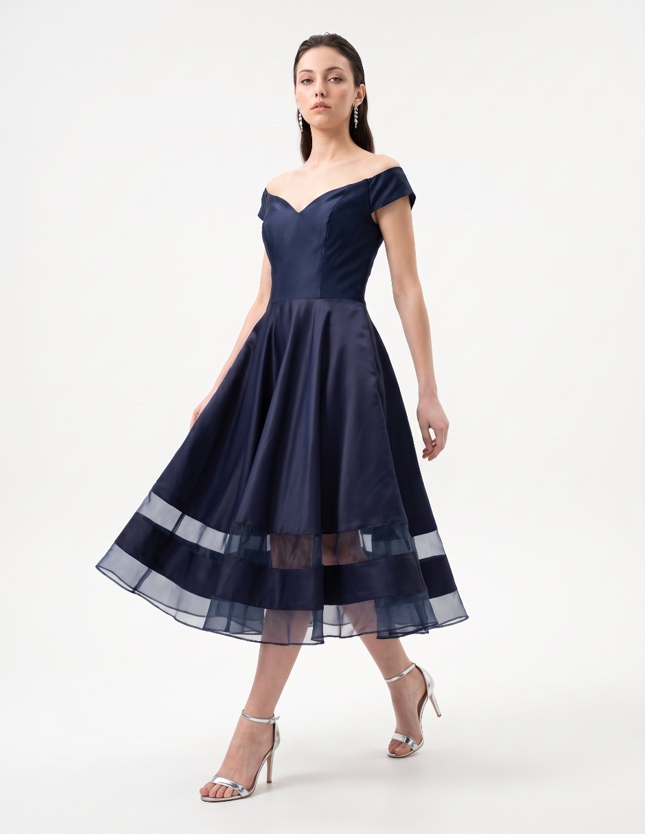 Vestido midi de fiesta para mujer Vestido midi de fiesta para mujer