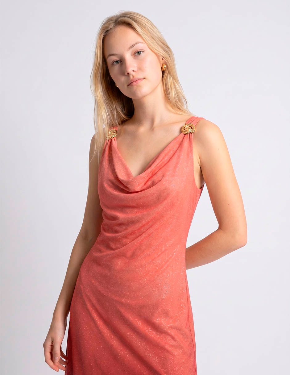 Vestido maxi de fiesta Rue espalda abierta