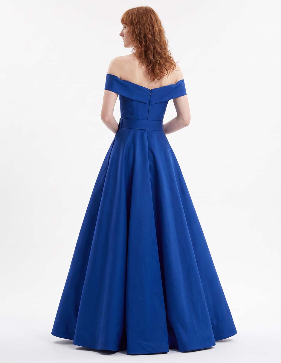 Vestido maxi de fiesta escote corazón 4