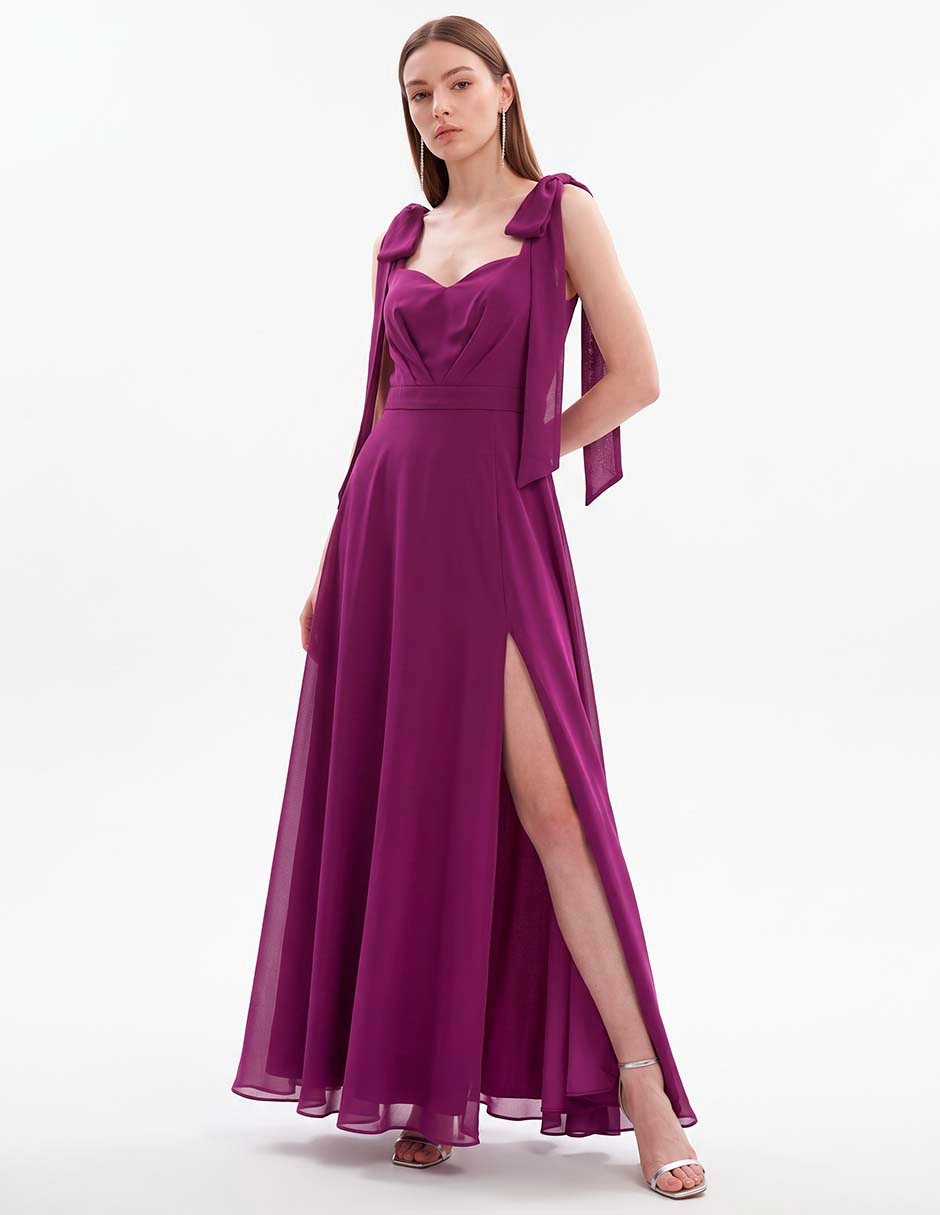 Vestido largo de fiesta escote corazón Vestido largo de fiesta escote corazón