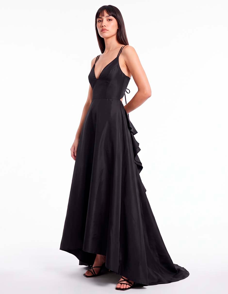 Vestido maxi de fiesta espalda cruzada Vestido maxi de fiesta espalda cruzada