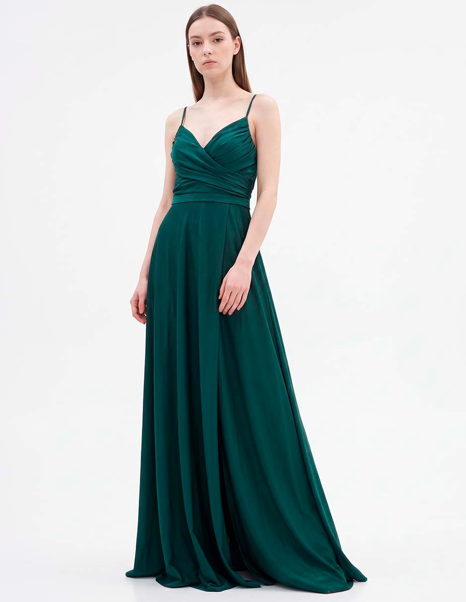Vestido maxi de fiesta escote V Vestido maxi de fiesta escote V