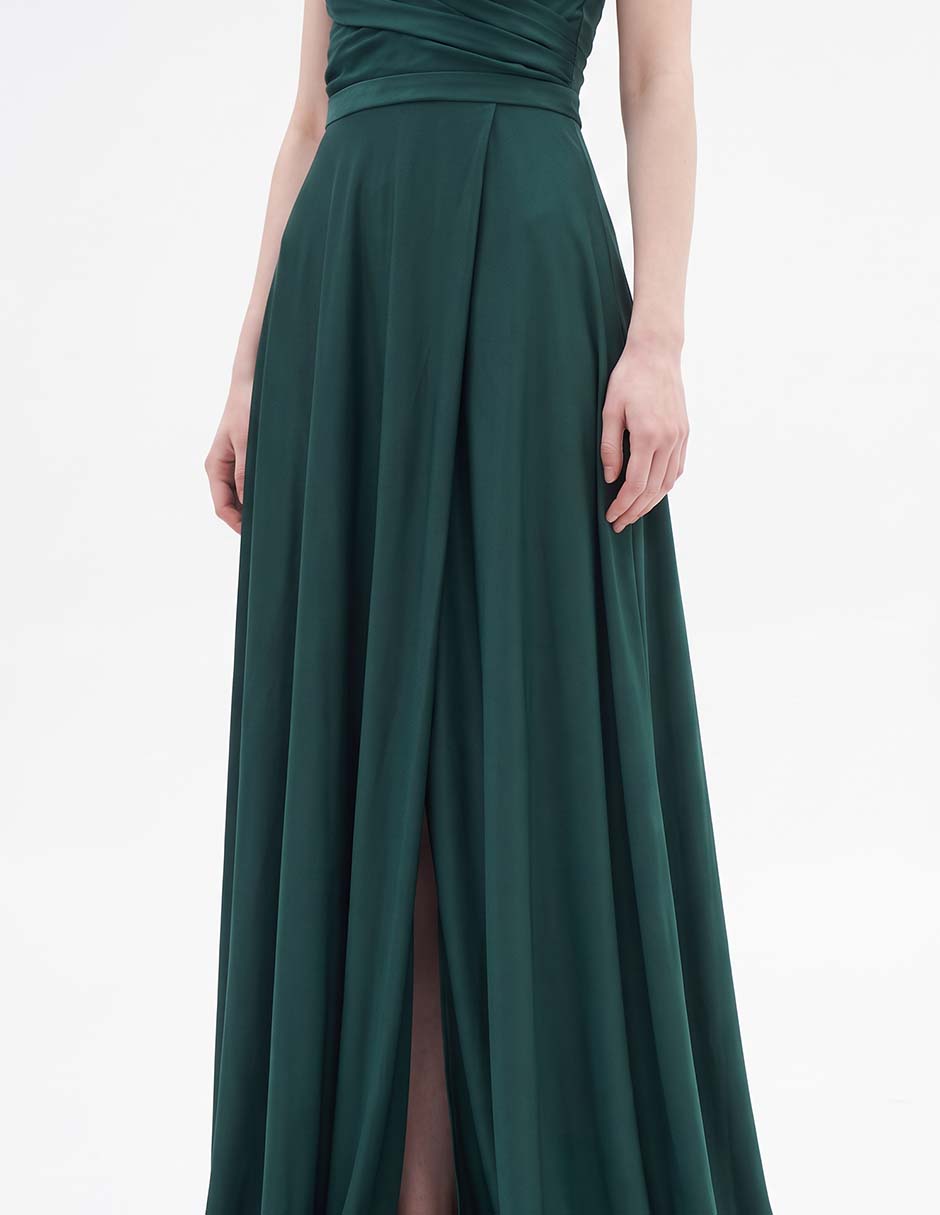 Vestido maxi de fiesta escote V 2