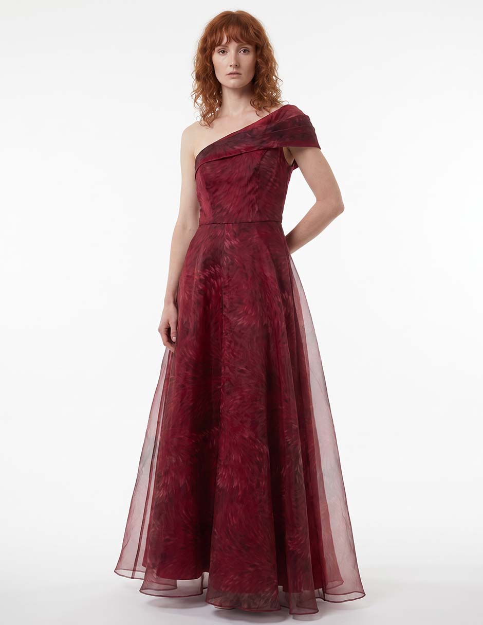Vestido maxi de fiesta escote medio 3