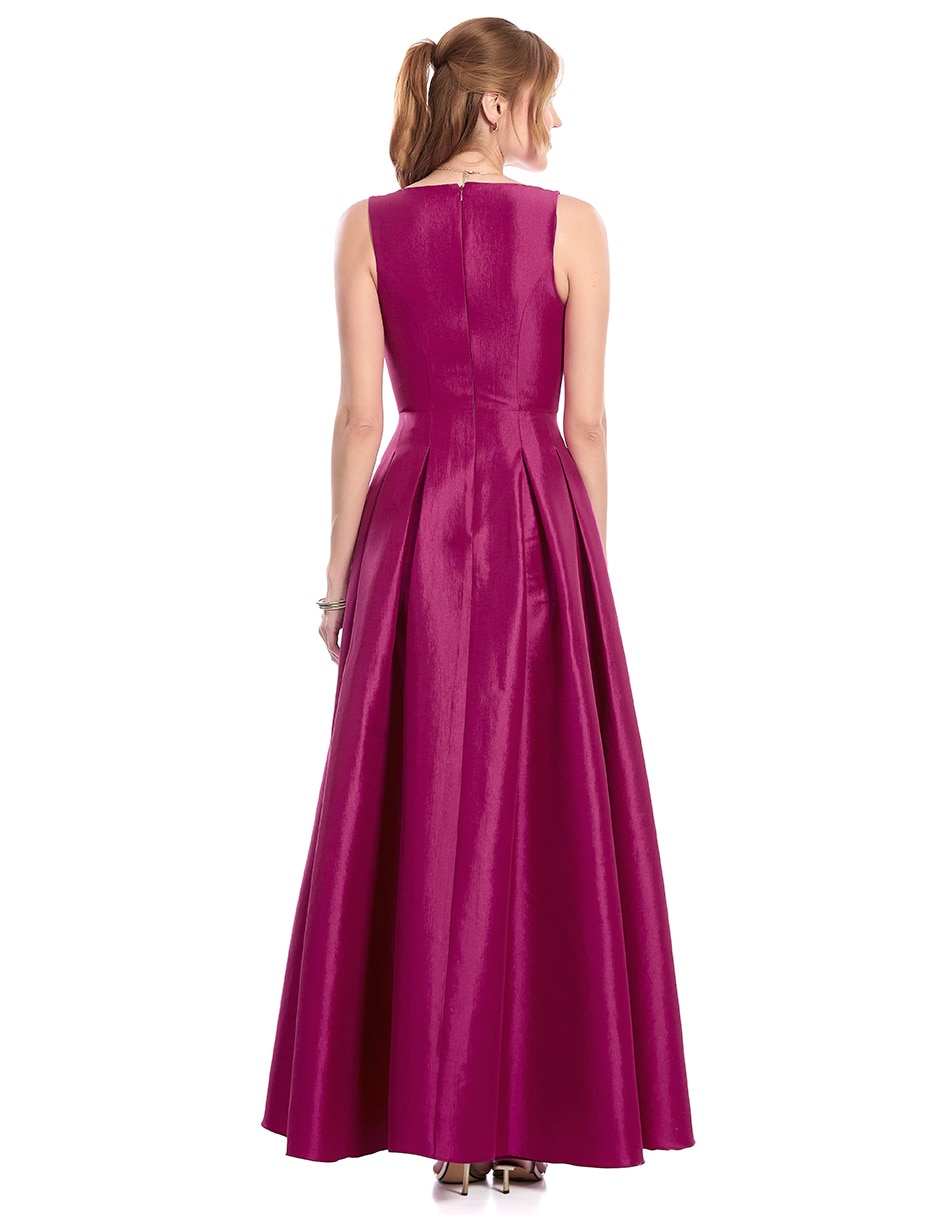 Vestido largo de fiesta escote V 3