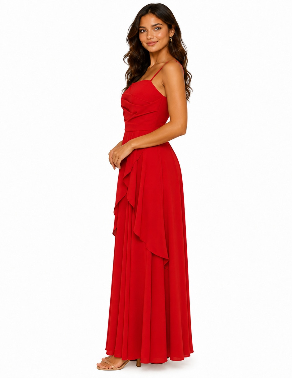 Vestido largo de fiesta escote Regular 2