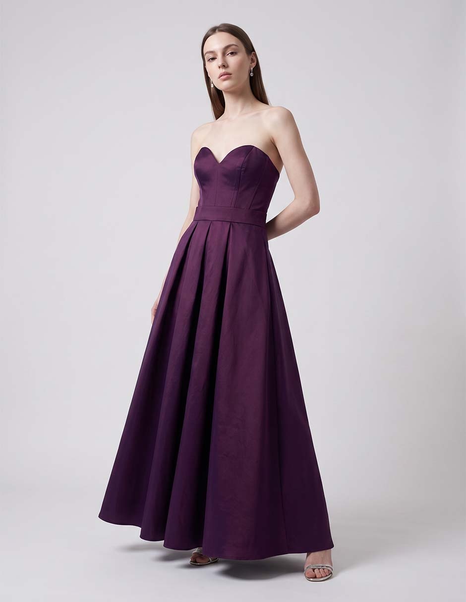 Vestido maxi de fiesta Rue de la Paix escote corazón