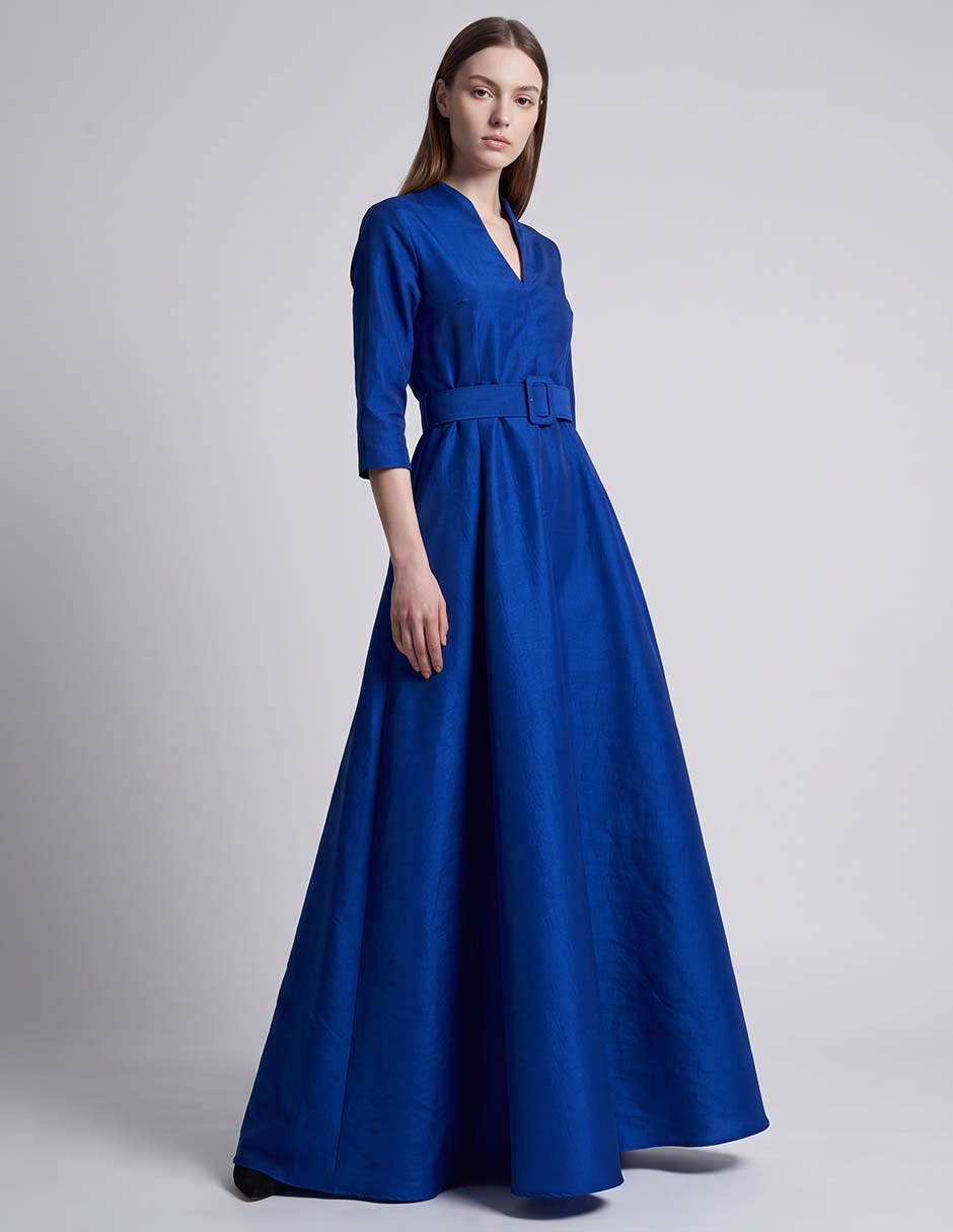 Vestido Maxi de Fiesta Ema Valdemossa escote V