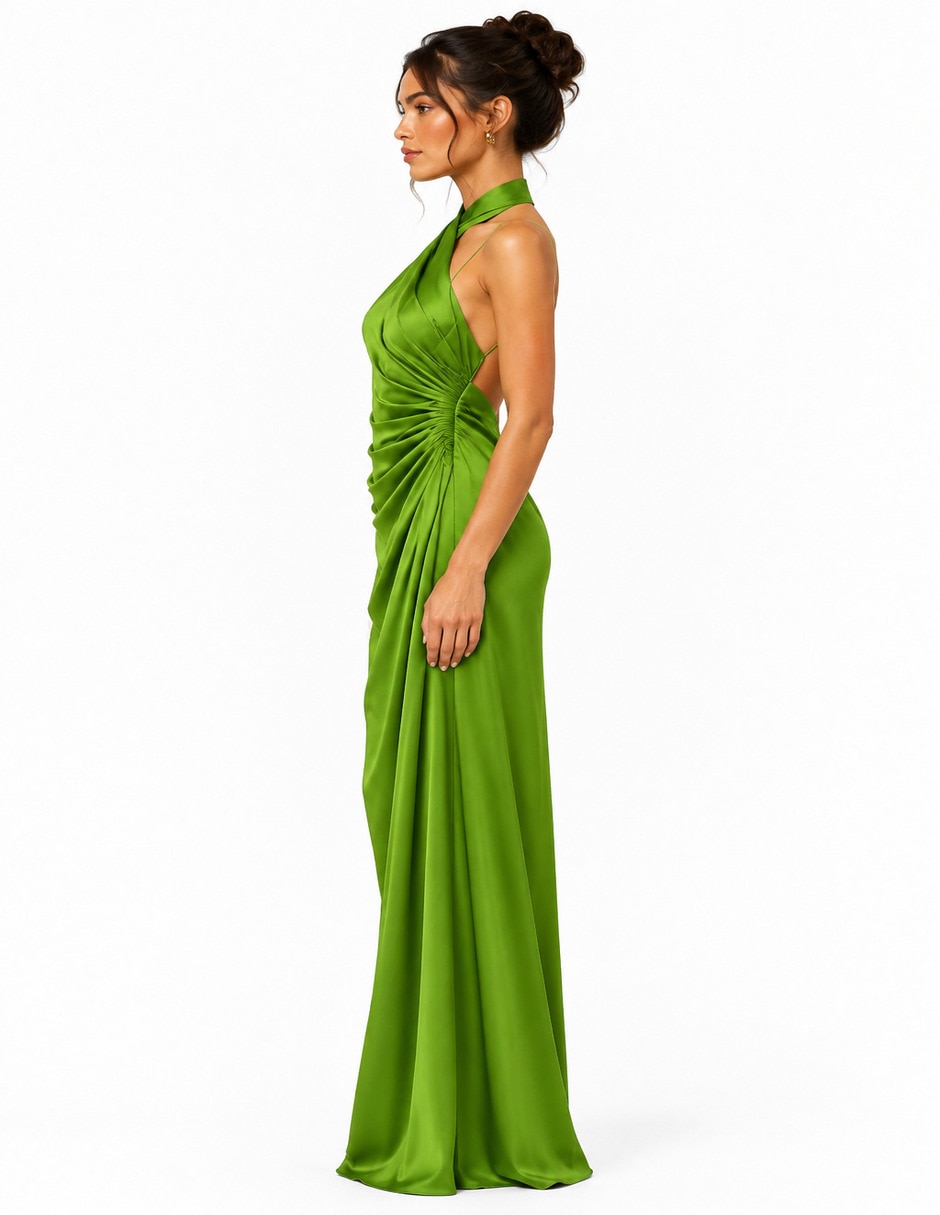 Vestido largo de fiesta escote Regular 3