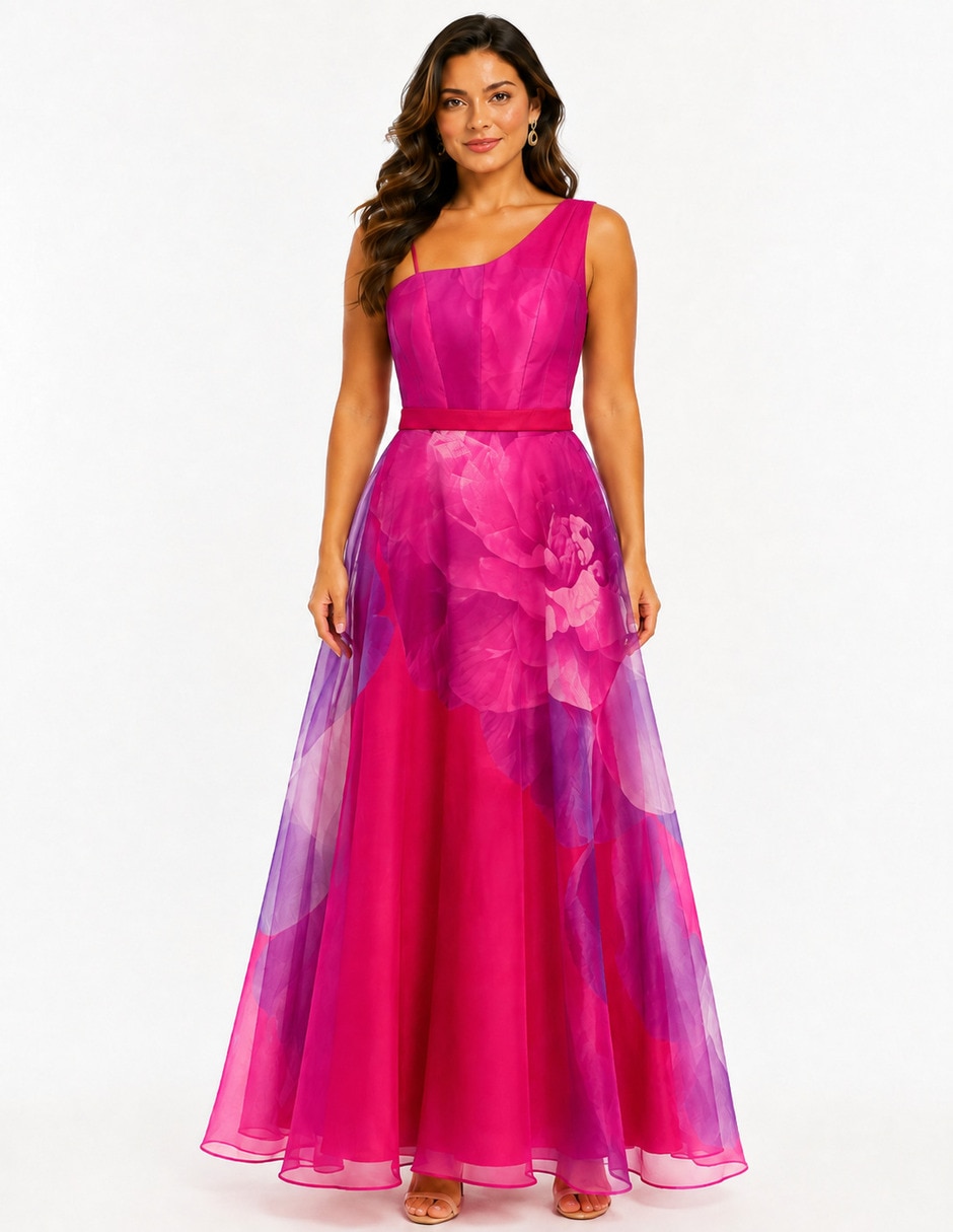 Vestido largo de fiesta escote Corazón 4
