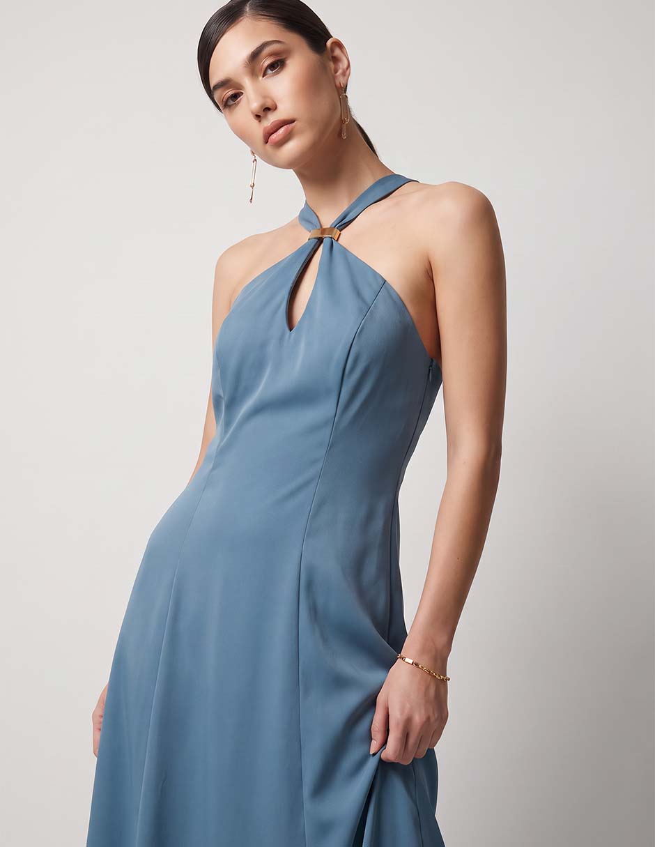 Vestido maxi casual rue de la paix vestido para mujer