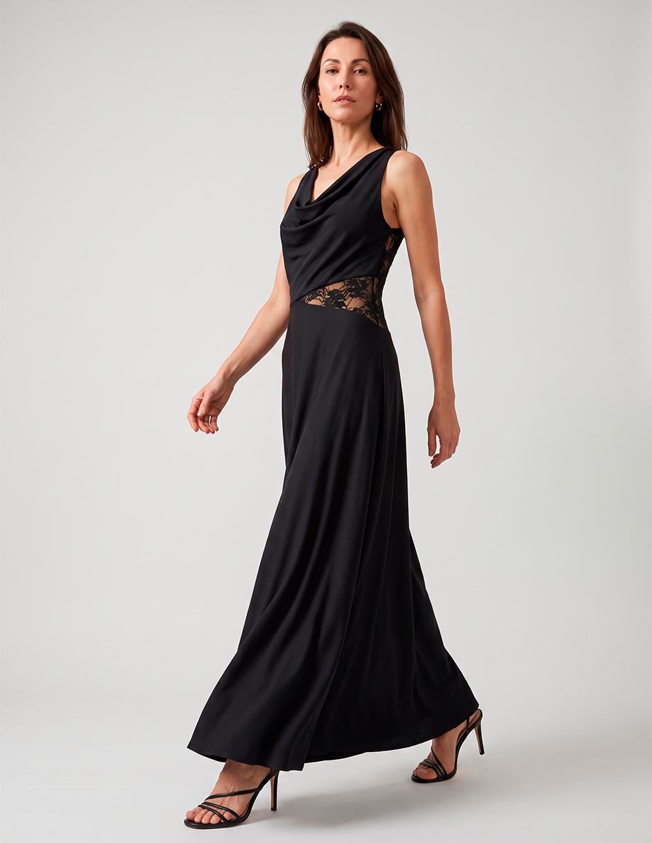 Vestido largo casual rue de la paix para mujer