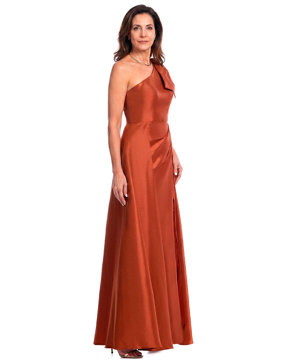 Vestido largo de fiesta escote Regular 4