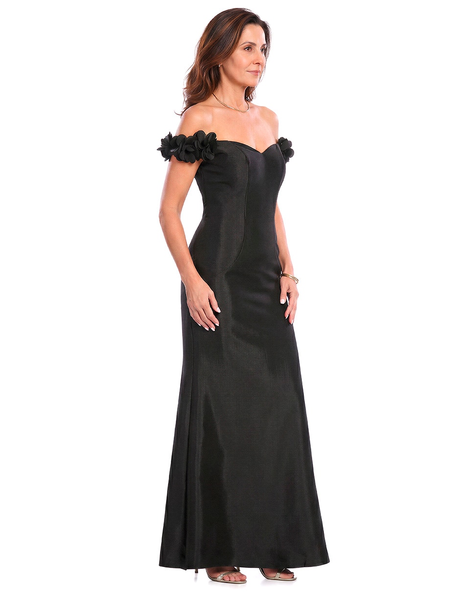Vestido largo de fiesta escote Corazón 2