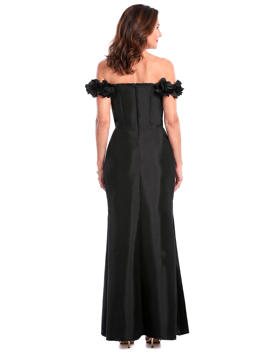 Vestido largo de fiesta escote Corazón 3