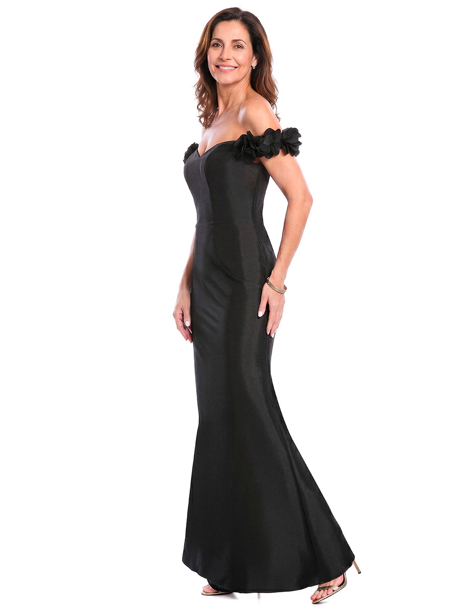 Vestido largo de fiesta escote Corazón 4