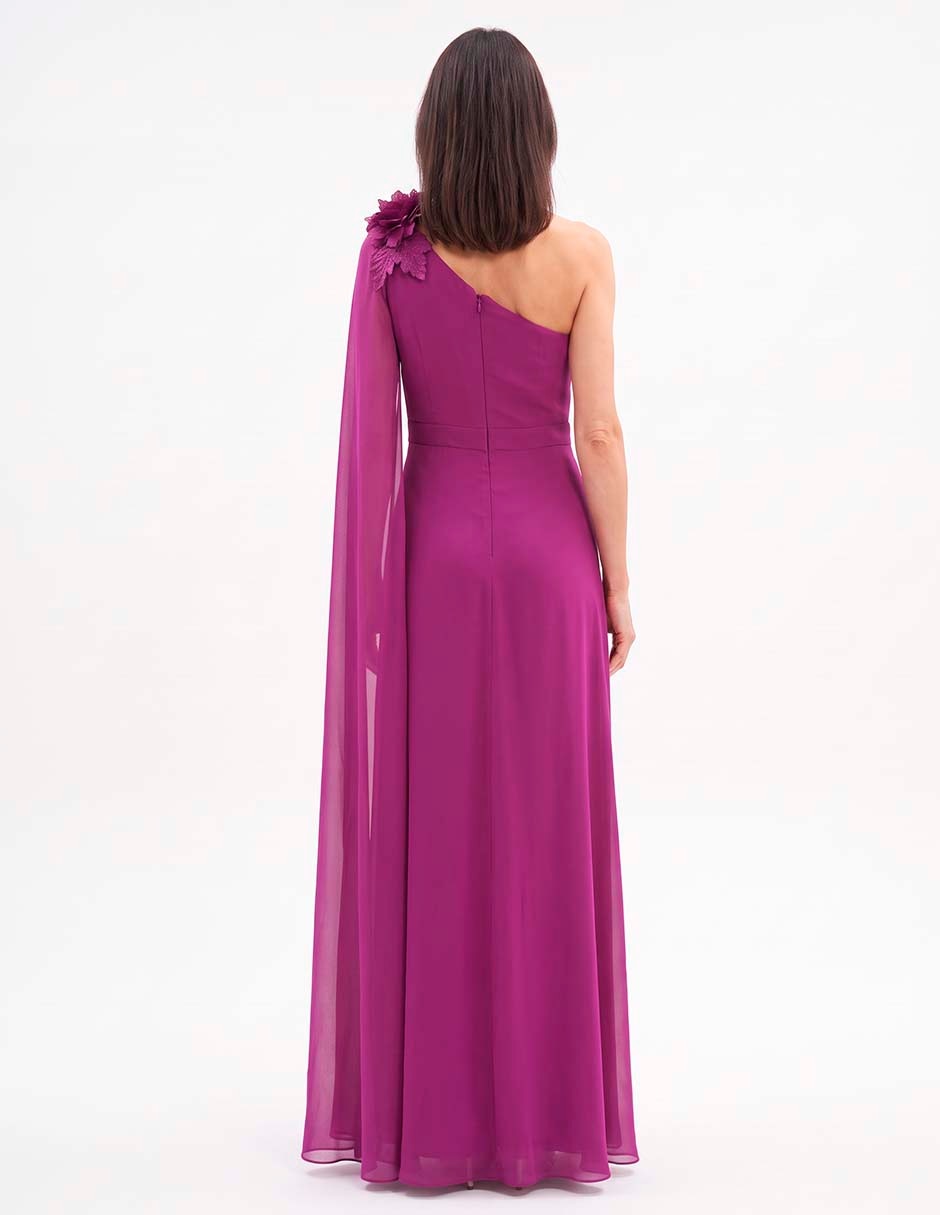 Vestido de fiesta escote medio 4