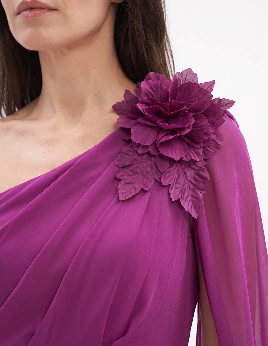 Vestido de fiesta escote medio 2