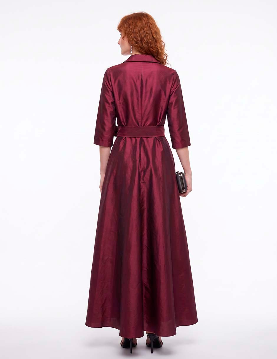 Vestido manga regular para mujer 4