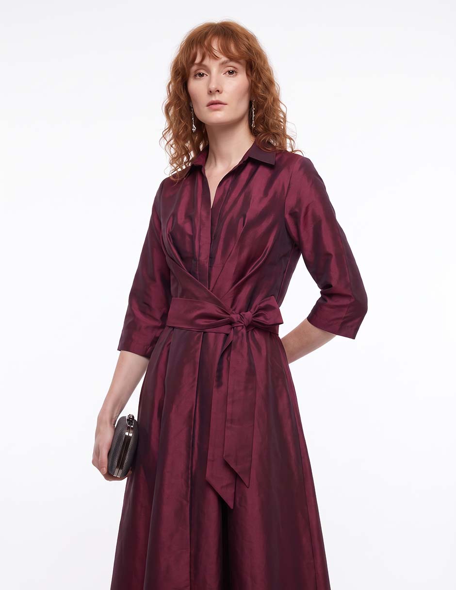 Vestido manga regular para mujer 2