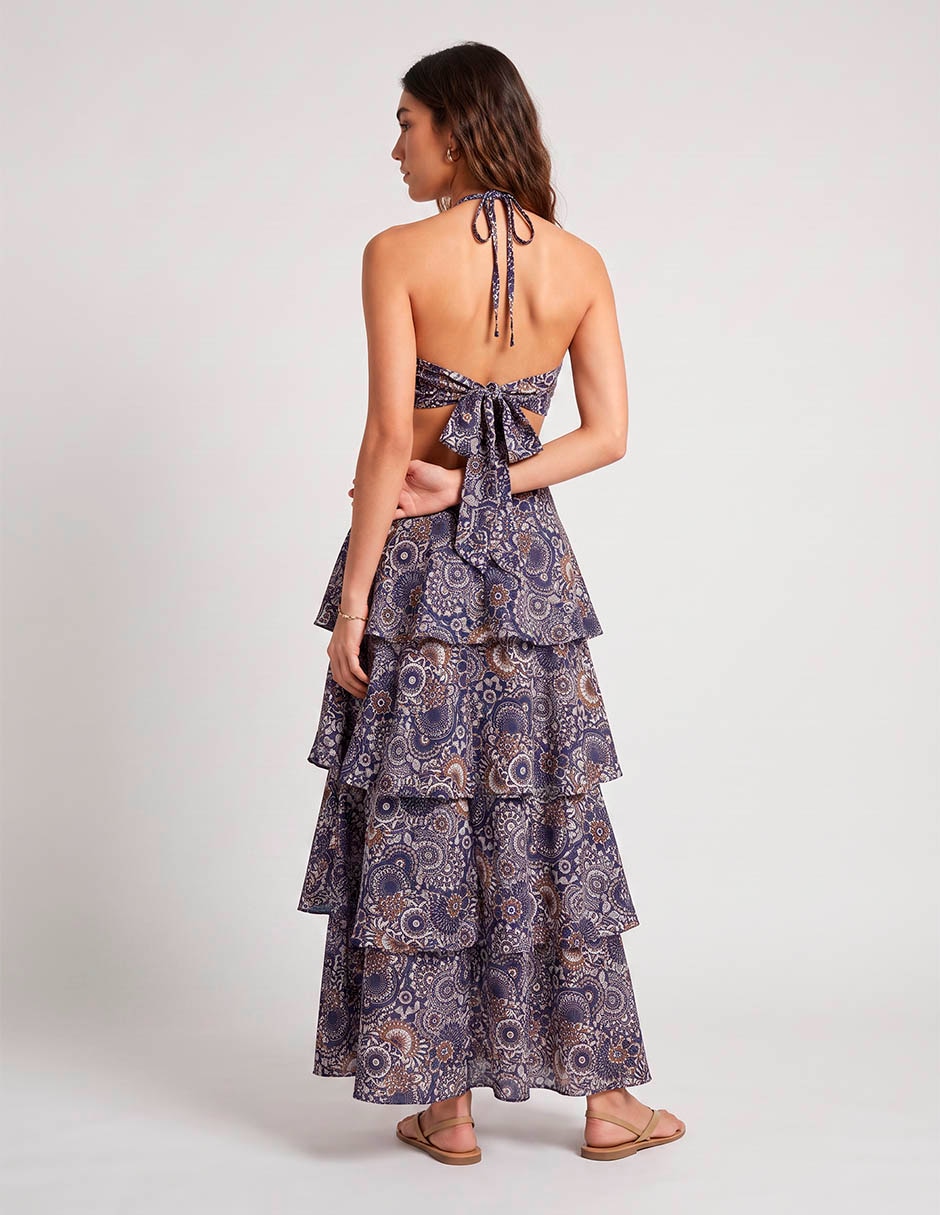 Vestido largo de de fiesta rue para mujer