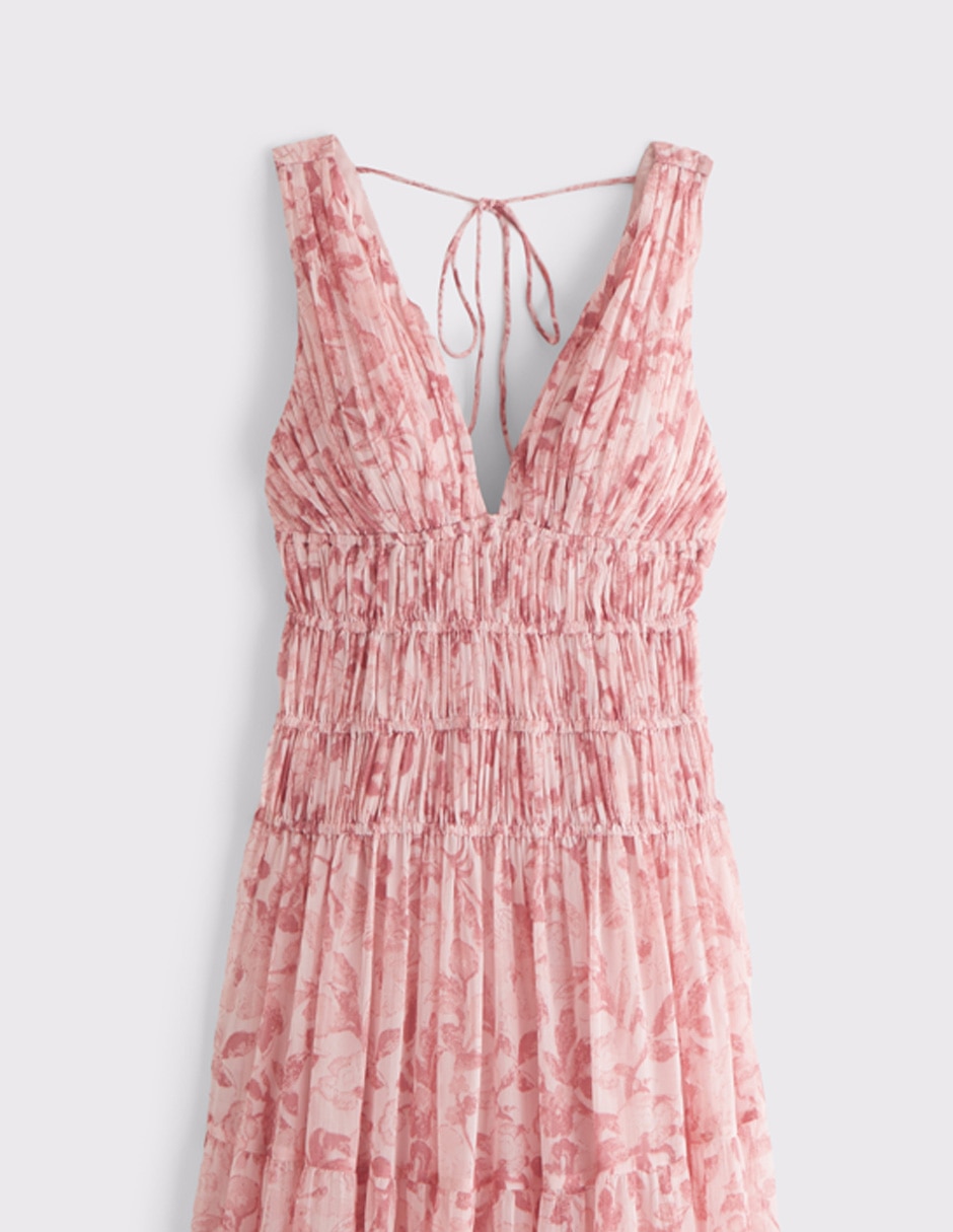 Vestido maxi de fiesta escote V 3