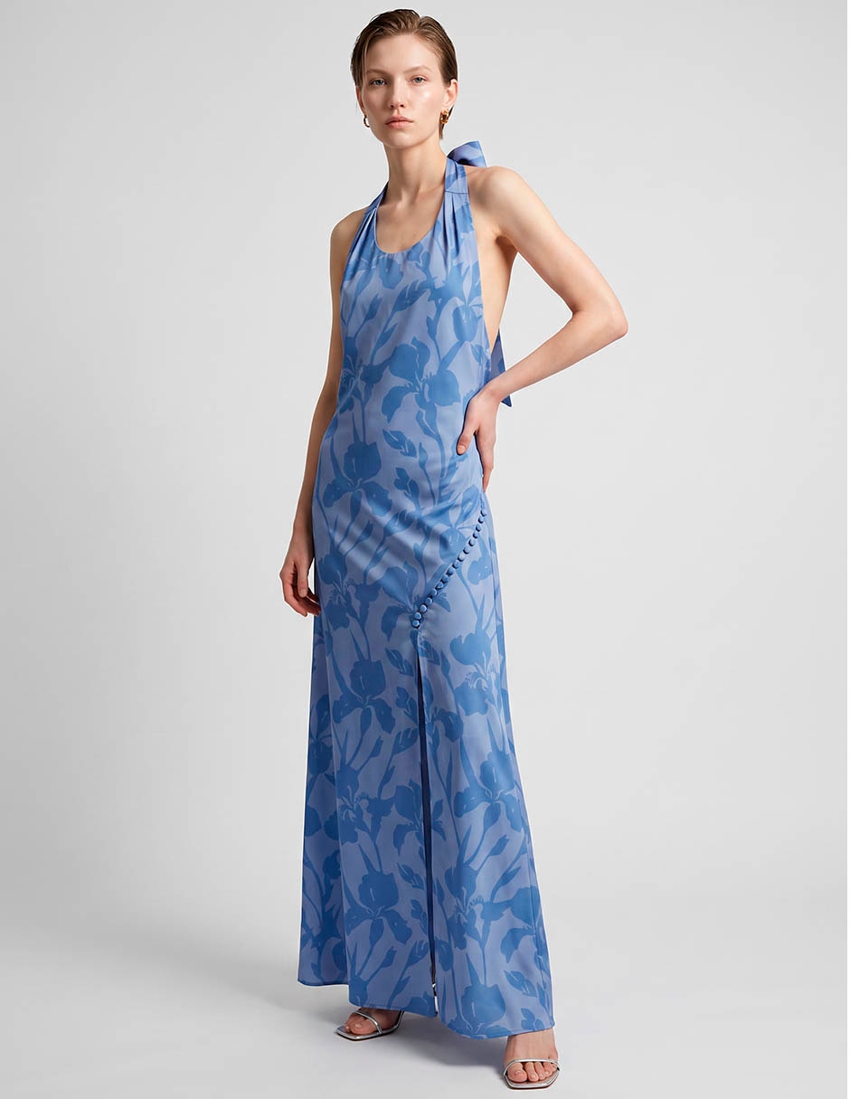 Vestido largo de playa para mujer